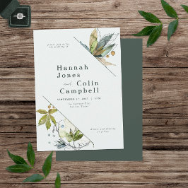 Romantische Weinberge Minimaler Garten Grün Einladung