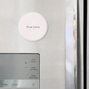 Romantische weiße Herzen Rosa Valentinstag Magnet