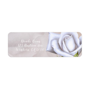 Romantische weiße Rosen Elegante Blumenhochzeit