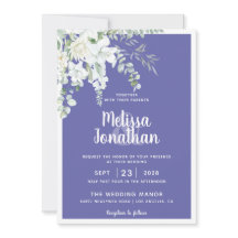 Romantische weiße sanfte Blume lila Foto Hochzeit