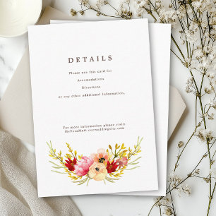 Romantische Wildblume - Details Karte