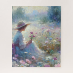 Romantische Wildblume Meadow Girl