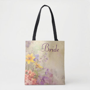 Romantische Wildblumen Dreamy Wedding Tasche
