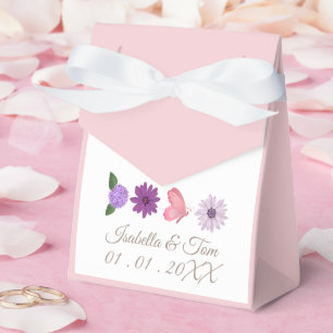 Romantische Wildblumen- & Schmetterlingsgarten-Hoc Geschenkschachtel