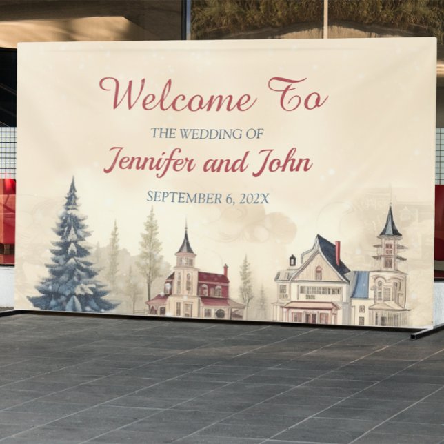 Romantische Winterhochzeit Banner (Von Creator hochgeladen)