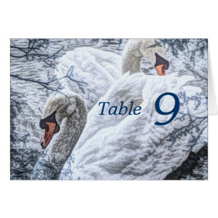 romantische Wintermesse Weißschwan