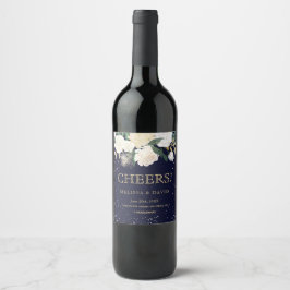 Romantische Winterweinetiketten Weinetikett