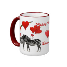 Romantische Zebra-Liebe