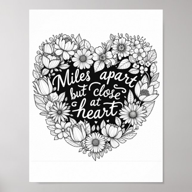 Romantische Zitat-Liebe Zitat Erwachsenenfarben Poster (Vorne)