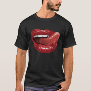 Romantische Zunge für Mama Papa Jungen Mädchen Män T-Shirt