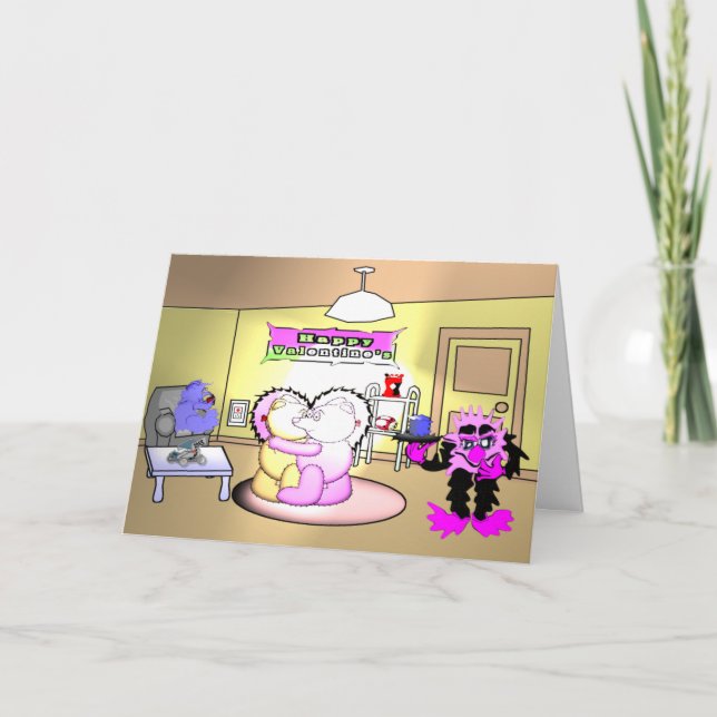 Romantischer Abend Feiertagskarte (Vorderseite)