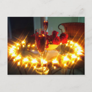 Romantischer Abend Postkarte