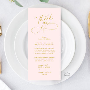 Romantischer Abendessen-Tisch-Dankeskarten-Set Programm