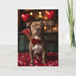 Romantischer Amerikaner Staffordshire Terrier Vale Karte