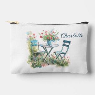Romantischer Blumengarten Aquarelltasche Zubehörtasche