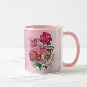 Romantischer Blumengarten Tasse