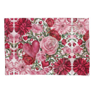 Romantischer Blumenkissen Kissenbezug
