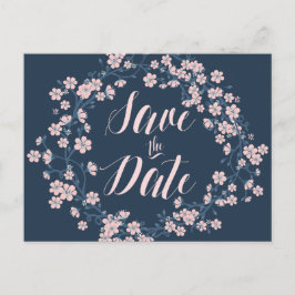 Romantischer Blumenstrauß Save the Date Postkarten