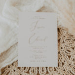 Romantischer Champagner und Goldene Hochzeit Einladung<br><div class="desc">Romantischer Champagner und Gold Wedding Einladung Siehe Matching Kollektion in unserem Nest- und Nestladen</div>