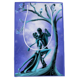 Romantischer Couple Dance Tango Mittlere Geschenktüte