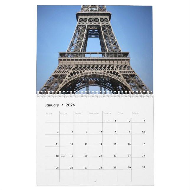 Romantischer Eiffelturm Paris 2015 Kalender (Jan 2026)