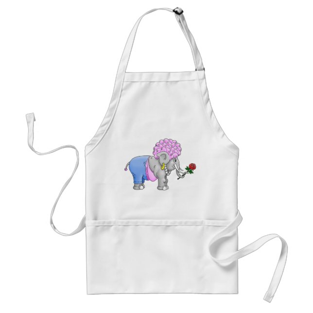 Romantischer Elefant Schürze (Vorne)
