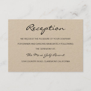 Romantischer Empfang oder Unterkunftskarte Begleitkarte