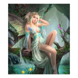 Romantischer Engel Fotodruck