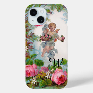 ROMANTISCHER ENGEL Sammelt rosa Rosen und Blumen title_seo2
