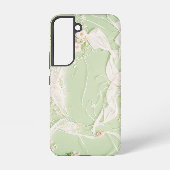 Romantischer Floral Lace Phone Case Samsung Galaxy Hülle (Rückseite)