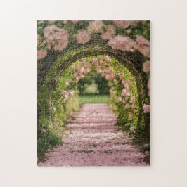 Romantischer floraler Torbogen-Gartenweg für Fraue