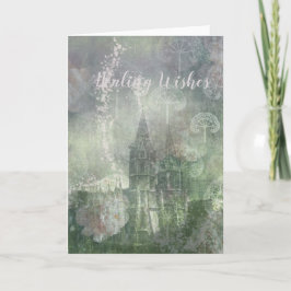 Romantischer Garten - Grußkarte Feiertagskarte