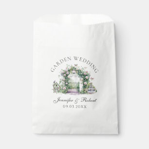 Romantischer Garten Hochzeitsbrunnen Geschenktütchen