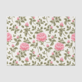 Romantischer Garten mit rosa Blumen Trendy Decoupa Seidenpapier