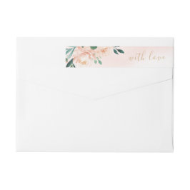 Romantischer Garten Peach Aquarell Hochzeit