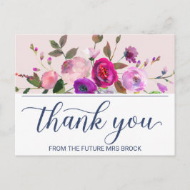 Romantischer Garten Vielen Dank Postkarte