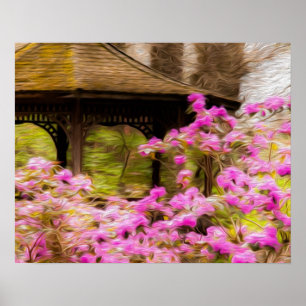 Romantischer Gazebo Poster