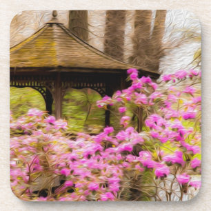 Romantischer Gazebo Untersetzer