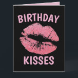 ROMANTISCHER GEBURTSTAG FÜR HUSBAND BOYFRIEND GREE KARTE<br><div class="desc">BIRTHDAY KISSES GREETING CARD</div>