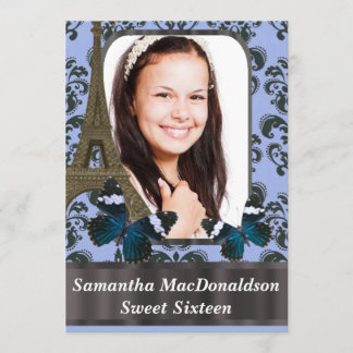 Romantischer Geburtstag Paris 16. Geburtstag Einladung