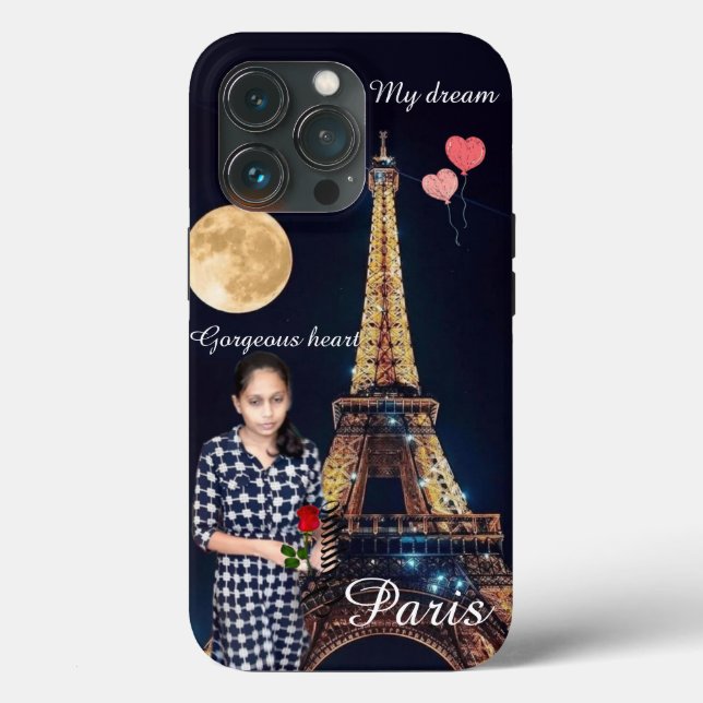 Romantischer Girl Eiffel Tower Traum Case-Mate iPh iPhone Hülle (Rückseite)