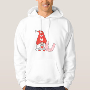 Romantischer Gnome mit glücklichem Hufeisen Hoodie