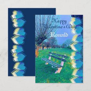 Romantischer Happy Valentine Sweeping Heart Waterc