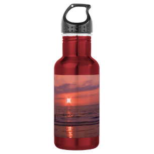 Romantischer hawaiianischer Sonnenuntergang Ozean Edelstahlflasche