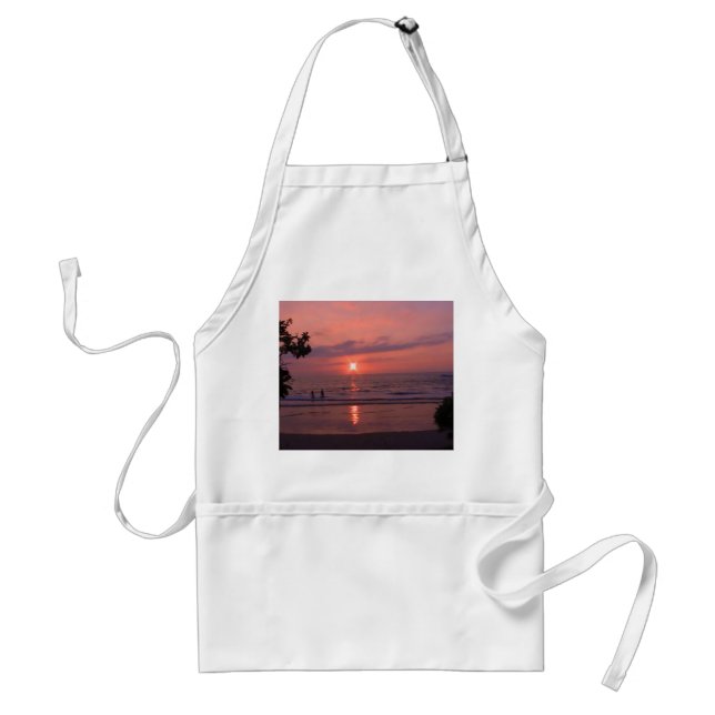 Romantischer hawaiianischer Sonnenuntergang Schürze (Vorne)
