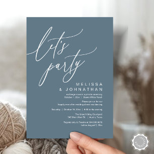 Romantischer Hochzeitstanz, Party Einladung