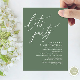 Romantischer Hochzeitstanz, Party Einladung