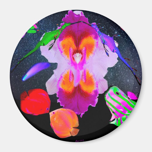 Romantischer Kosmos mit Power Blume Magnet (Vorne)
