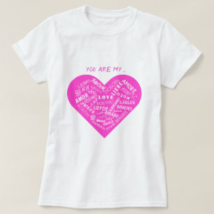 Romantischer Liebe Text T - Shirt