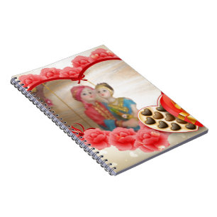 Romantischer Liebes Herz Kunst Druck Notizblock